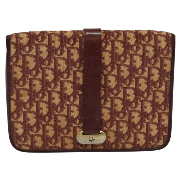 DIOR Trotter Canvas Shoulder Bag Red - Picture 2 of 11